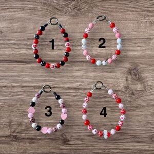 Handmade beaded dog collars for Valentine’s Day!